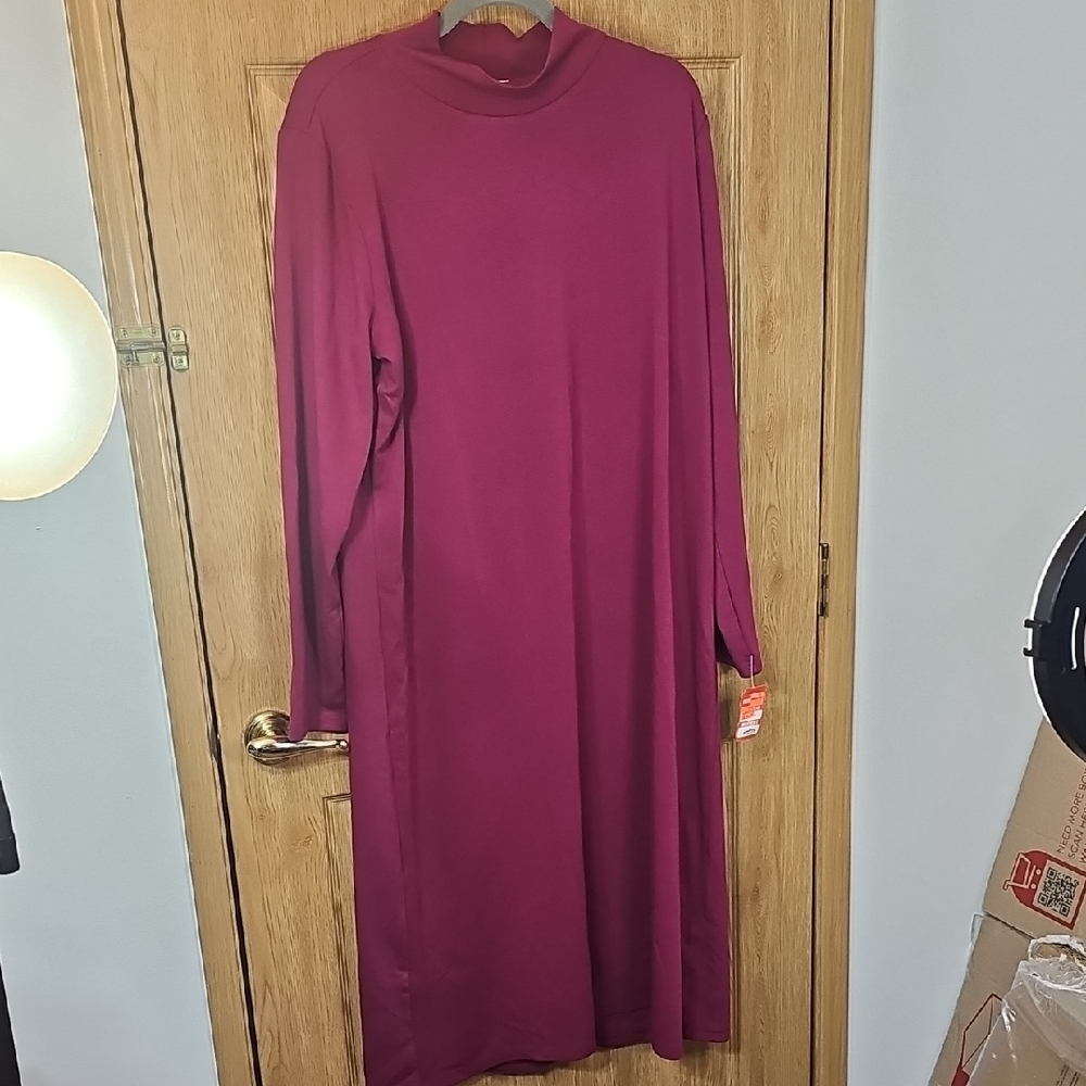 Serengeti Long Sleeve Wine Dress